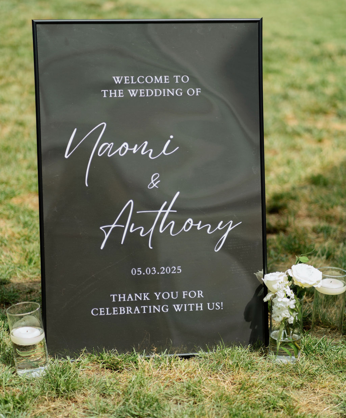 Welcome sign at a wedding — Keely + Co.