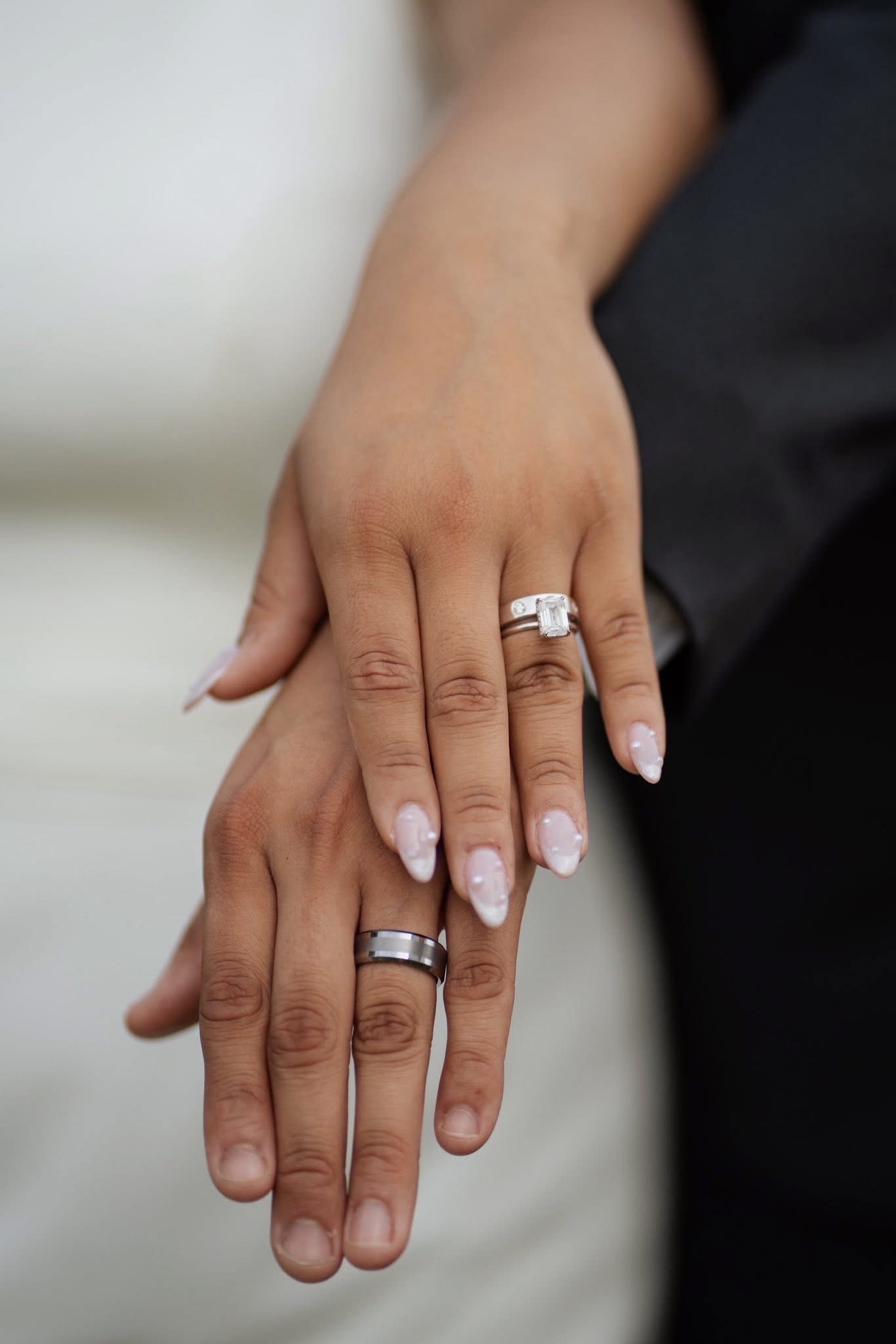 Wedding ring close-up — Keely + Co.